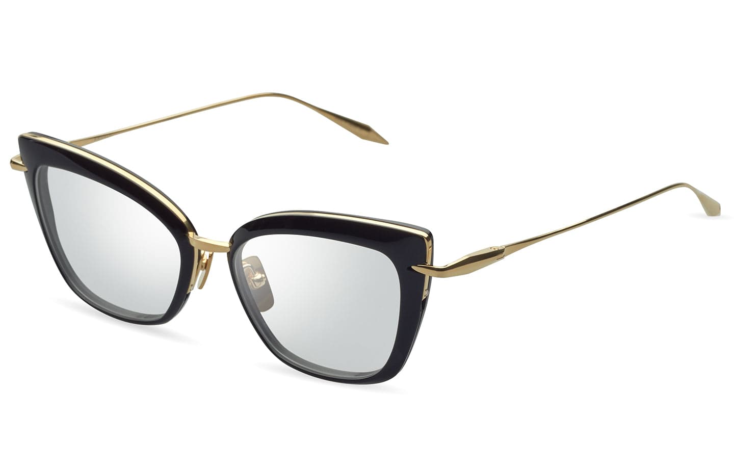 AMORLY Black - Yellow Gold - Clear eyeglasses - Modern Eye Care Portland