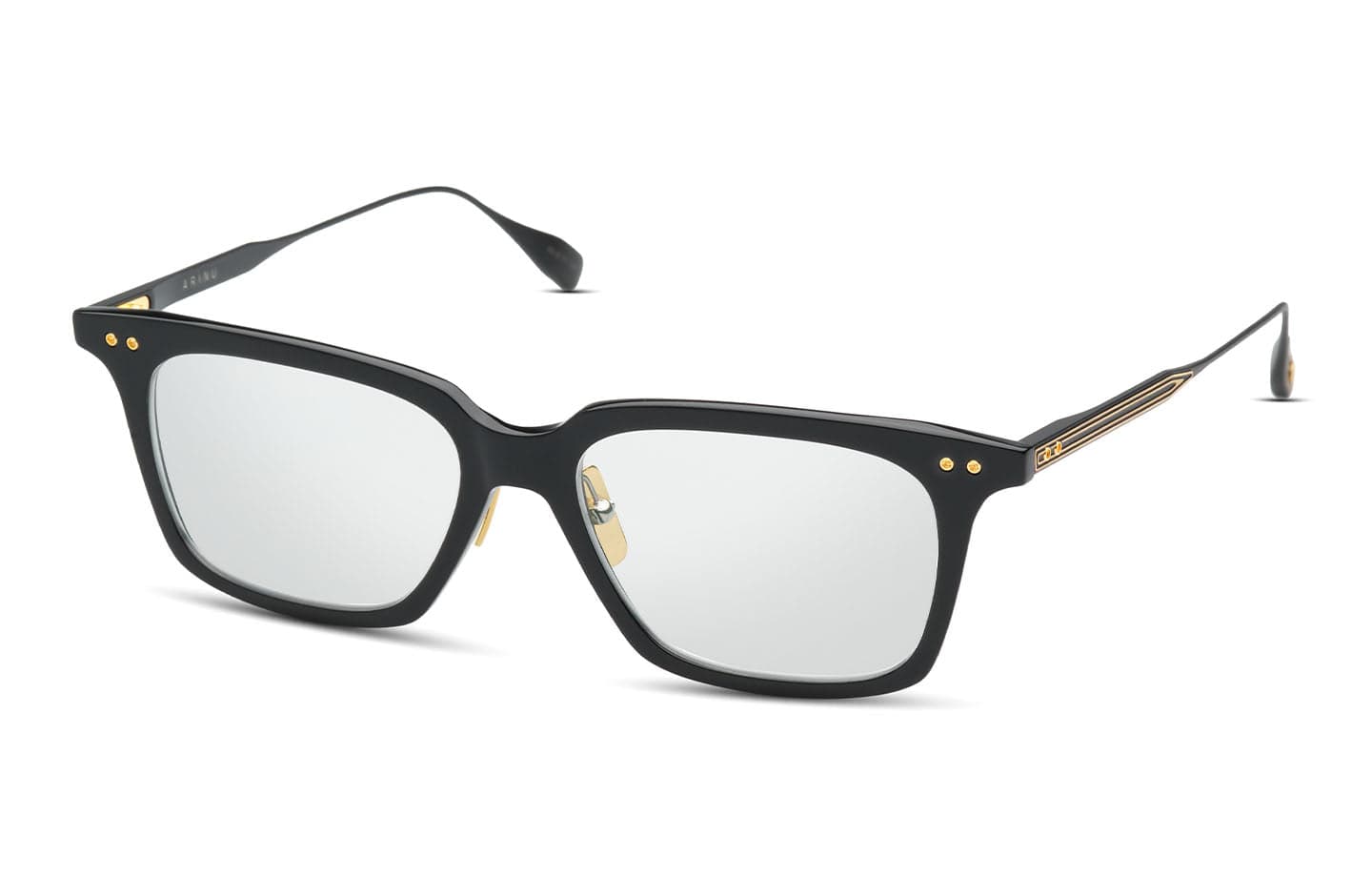 ARINU Black - Gold - Clear eyeglasses - Modern Eye Care Portland